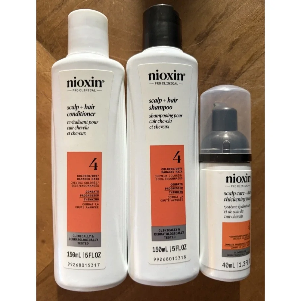 Nioxin SYSTEM 4 - Scalp Care + Hair Thickening 3pc Set - 1 month supply